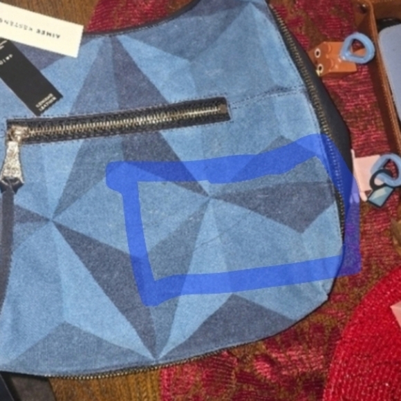 🍁🍂NWT Rare htf AIMEE KESTENBERG GOOD TIMES DENIM BAG - Picture 8 of 8